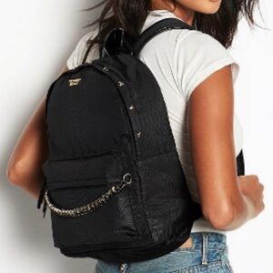 Victoria’s Secret Nylon Python Stud City Backpack